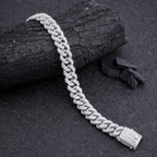 Elegant American Diamond bracelet by Encliff featuring sparkling diamond-like stones and intricate metal detailing.