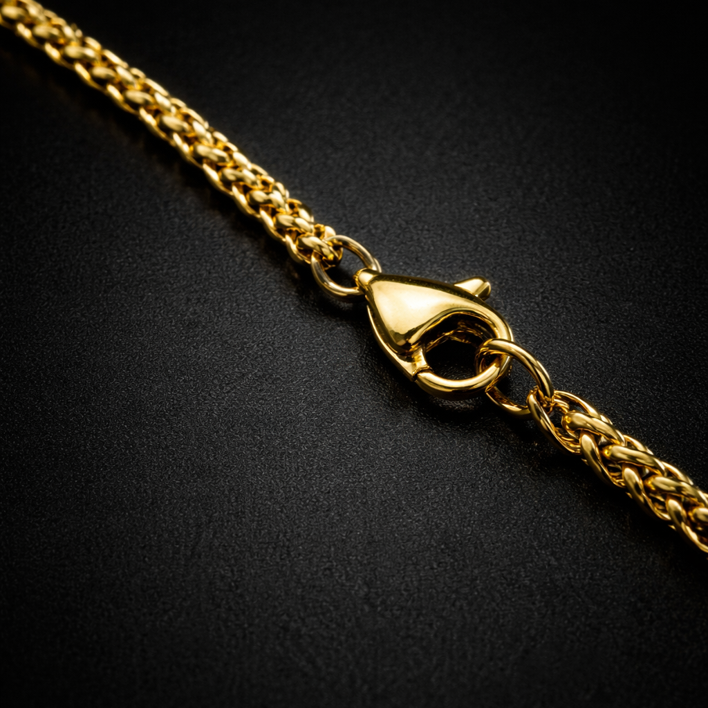 Encliff lion pendant chain featuring a detailed lion head pendant on a silver chain, showcasing intricate design and craftsmanship.
