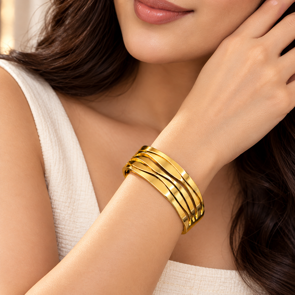 Golden Luxe Cuff Bracelet