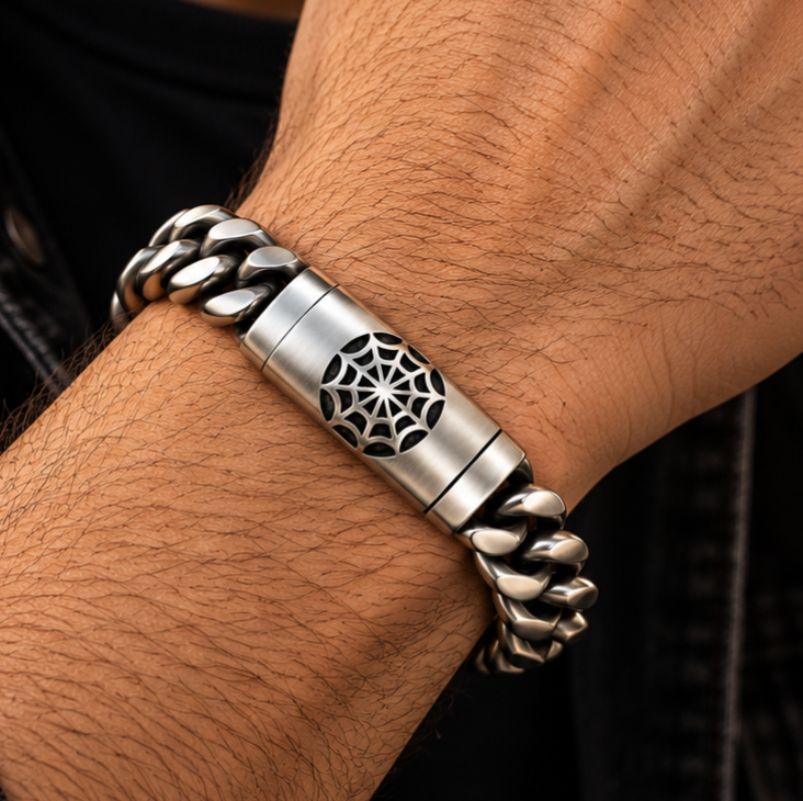 Spider Web | Hand view of half spider web bracelet