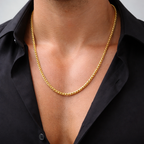 Encliff palm link chain showcasing interconnected metal links with a polished finish, highlighting its durable and stylish design.