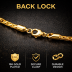 Encliff Palm Link Chain showing interconnected flat links in silver with a polished finish.