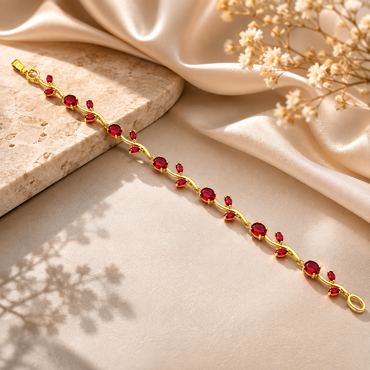 Red Tulip Bracelet
