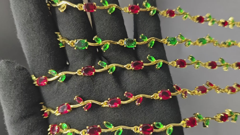 Red Tulip Bracelet
